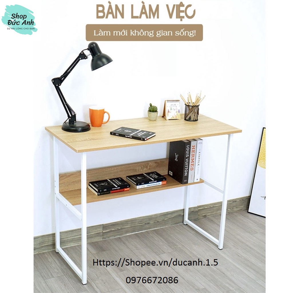 Bàn Làm Việc Có Kệ Sách Mẫu Mới