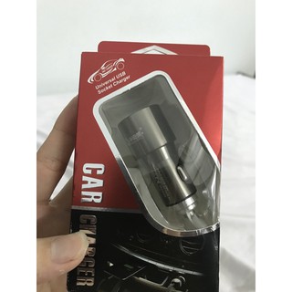 tẩu xạc ô tô 2 cổng usb