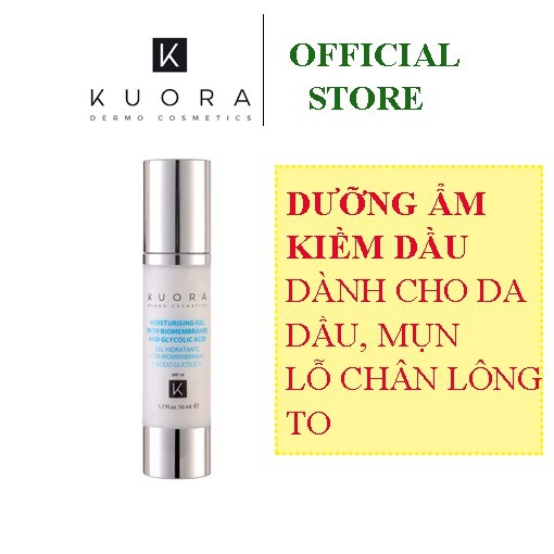 Kem Dưỡng Ẩm Cho Da Dầu, Mụn 💓Dưỡng Ẩm, Kiềm Dầu và Hỗ Trợ Se Khít Lỗ Chân Lông -- Kuora Moisturising Gel