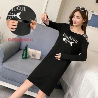 Đầm cho con bú trễ vai