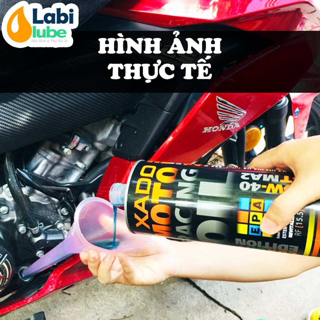 Bán 1,1 Lít Nhớt Xado Racing 10w40 - Nhớt Ester Full Tổng Hợp Cao Cấp Cho Xe Máy, Moto, Phục Hồi Động Cơ Như Mới