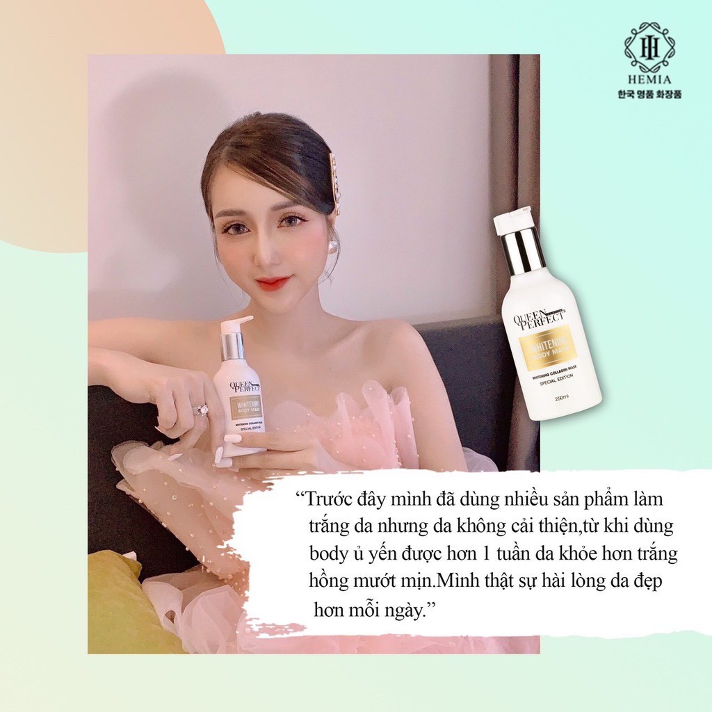 Ủ Yến Tươi Dưỡng Trắng Body QUEENPERFECT Mờ Thâm,Sạm Da,Da Bắt Nắng, Cháy Nắng, Da Không Đều Màu, Nuôi Da Căng Mọng | BigBuy360 - bigbuy360.vn