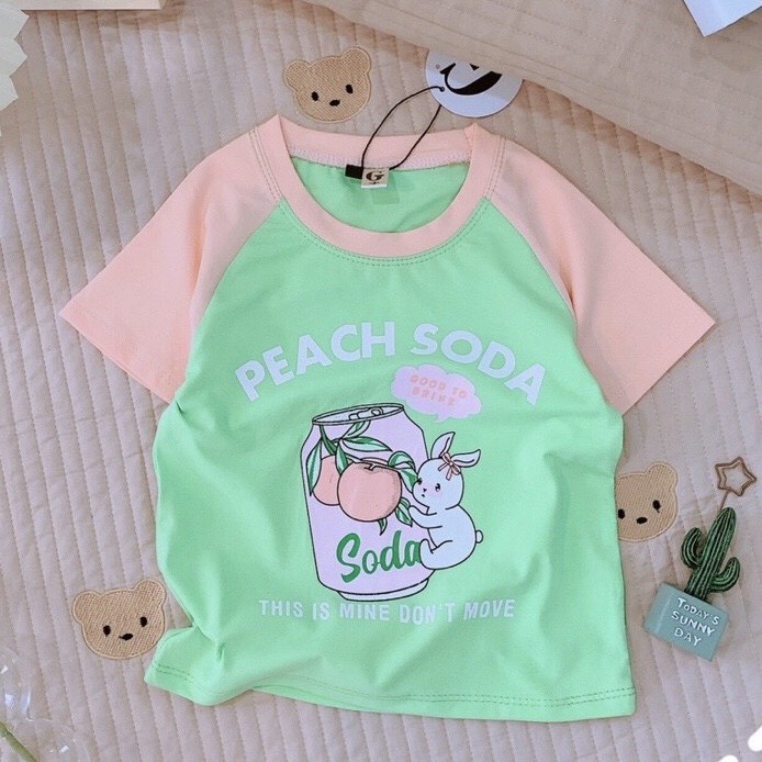 Áo thun siêu cá tính cho bé gái từ 09-28kg, Áo cộc tay chất cotton cho bé in nhiều hình dễ thương