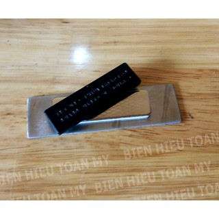 Combo 5 chiếc- Biển tên CBCNV bằng inox