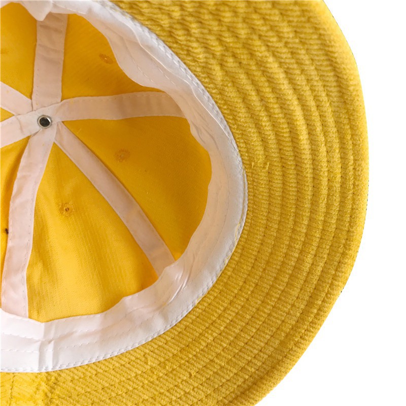 Nón bucket màu trơn Phối sọc nhung Trang nhã