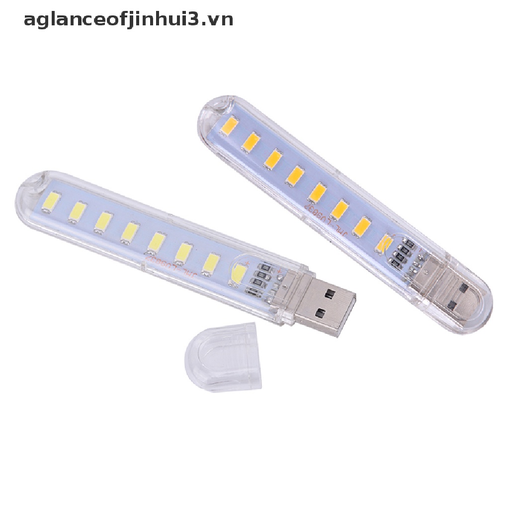 Đèn LED USB Mini Di Động 5V 8 Bóng Chuyên Dụng Cho Máy Tính