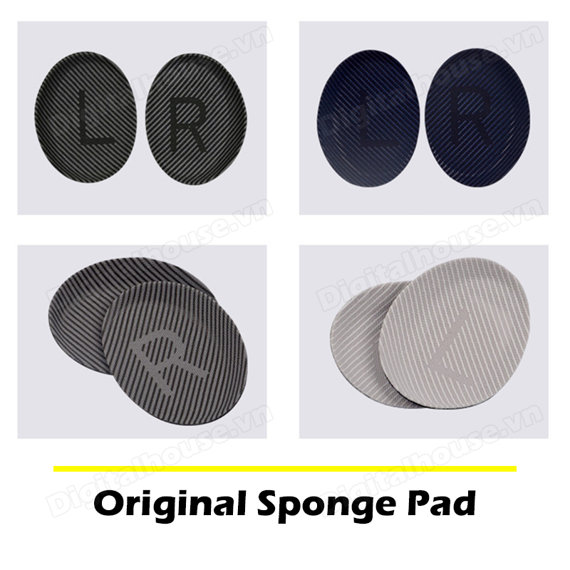 Bose Ear Pads QC35/QC35 II Replacement Soft Earpad with Tuning Pad Memory Foam Sponge Pad Leather Buckle Installation