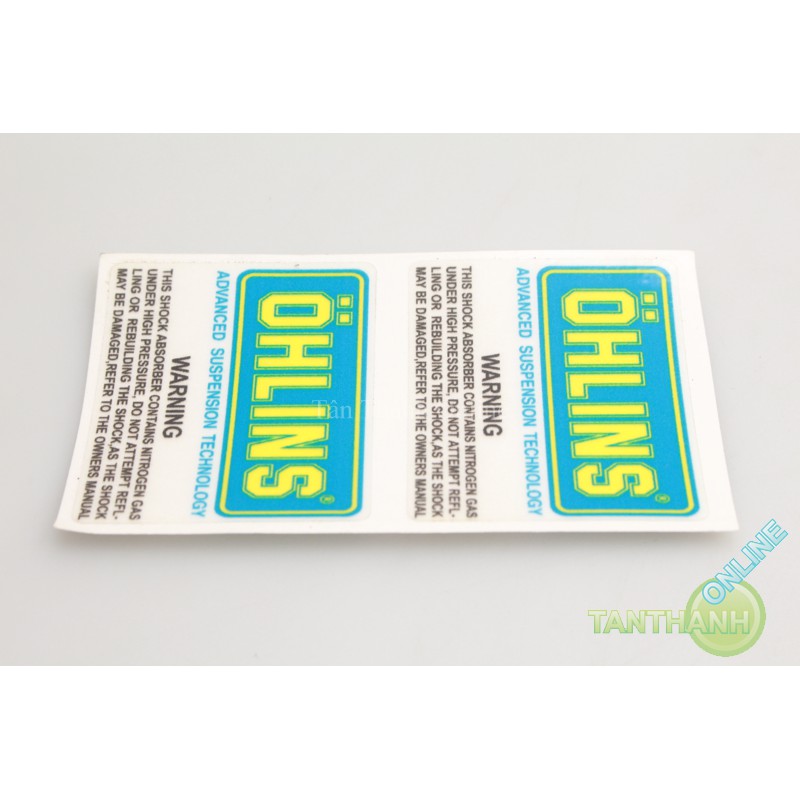 Sticker Ohlins dán phuộc sau Nice VN