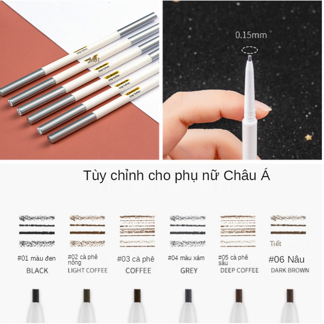 [Hàng mới về] Chì kẻ mày hai đầu siêu mỏng kháng nước chống mồ hôi lâu trôi không lem nhòe | BigBuy360 - bigbuy360.vn