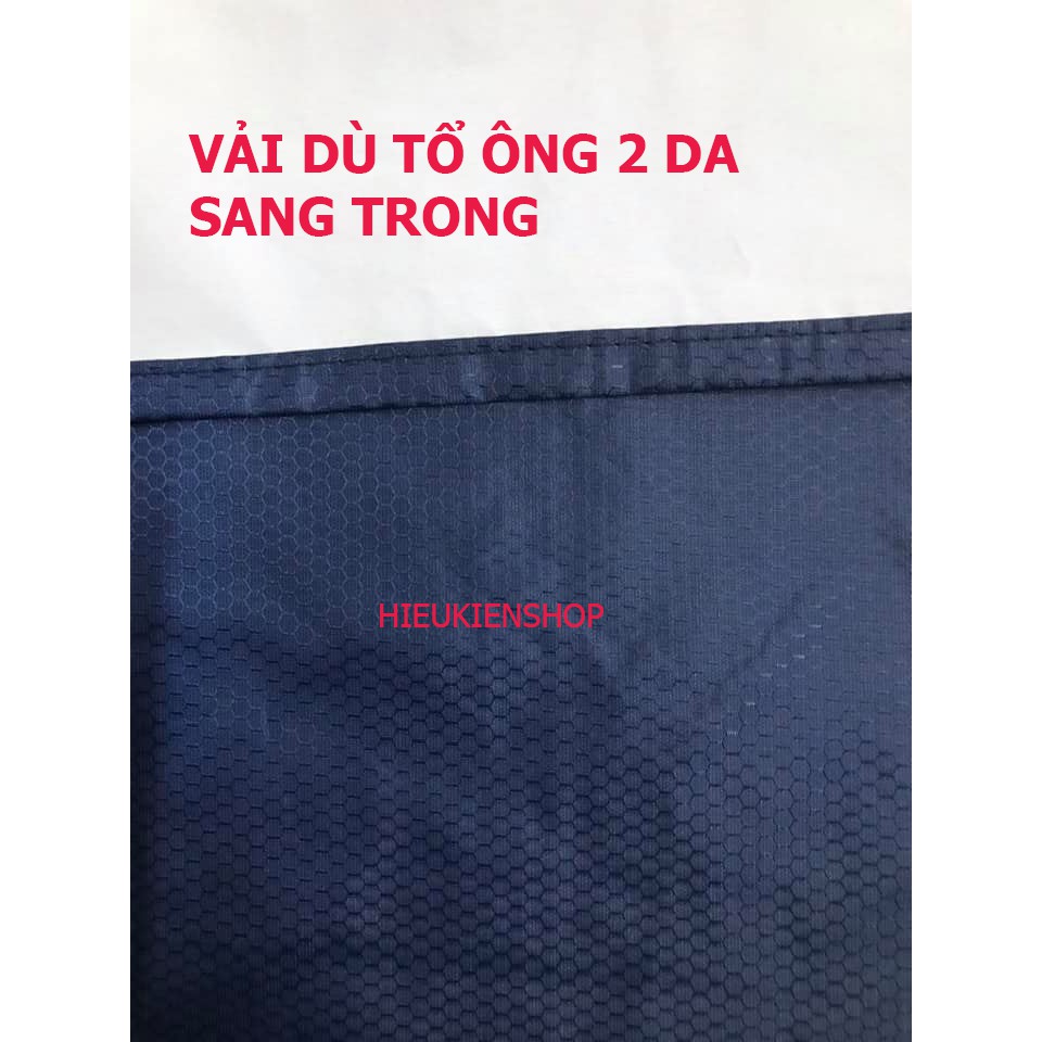 Áo mưa vải dù 2 tà 2  -  Loại 1M4 - Dành cho người cao 1M58 đến 1m75 -Nhiều màu -  Ảnh Thật