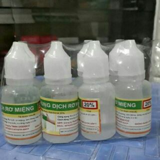 Set 5 chai dung dịch rơ miệng và làm slime