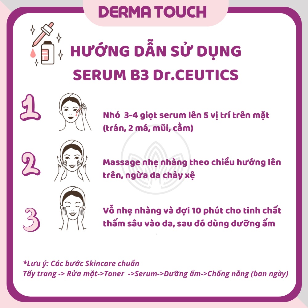 Tinh Chất Vitamin B3 DrCeutics Niacinamide 12% + NAG 5% Giảm Thâm Sáng Da Kiềm Dầu 30mL - 100mL