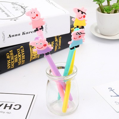 Bút heo in hình B53  bút peppa dẹt bút  bút hoạt hình bút dễ thương bút kute viết gel