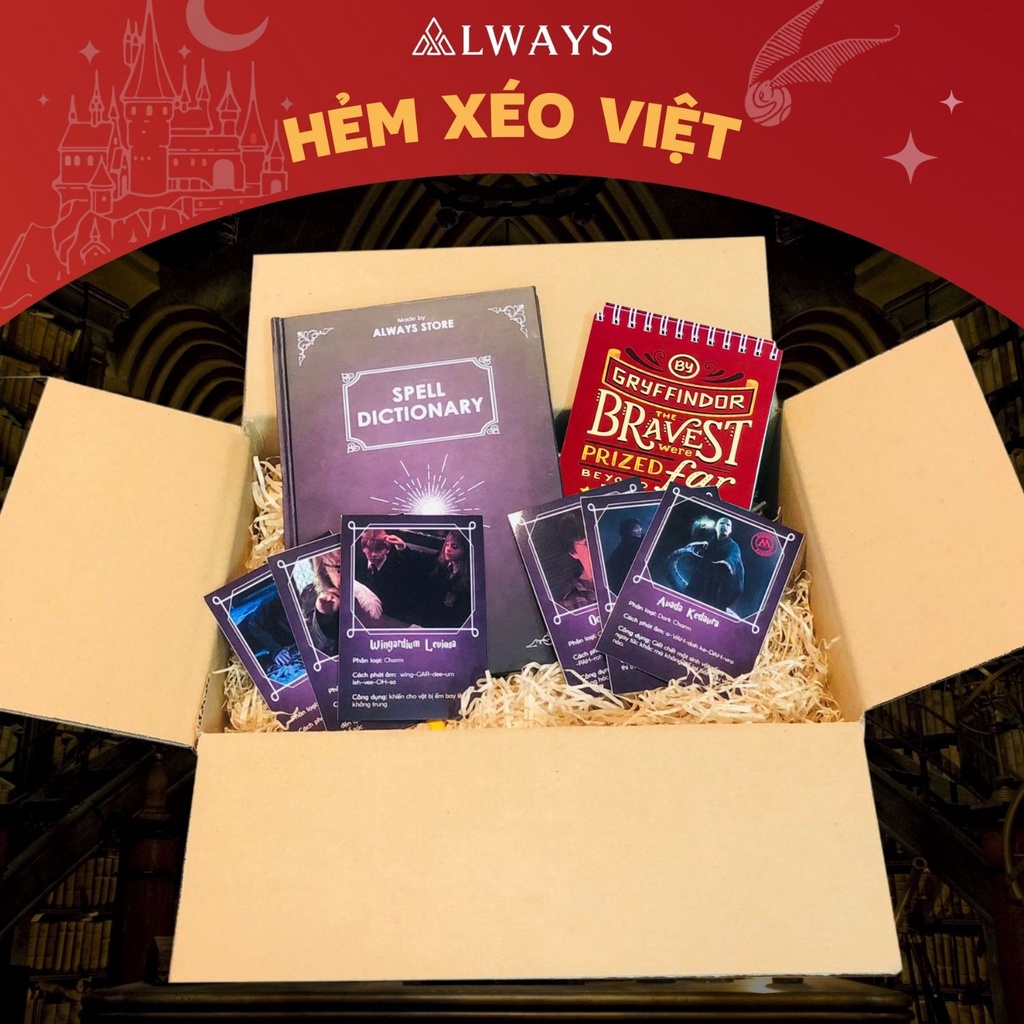 Set quà sinh nhật dành riêng cho Potterheads phân loại theo nhà - Quà tặng mang phong cách Harry Potter - SET QUÀ 3