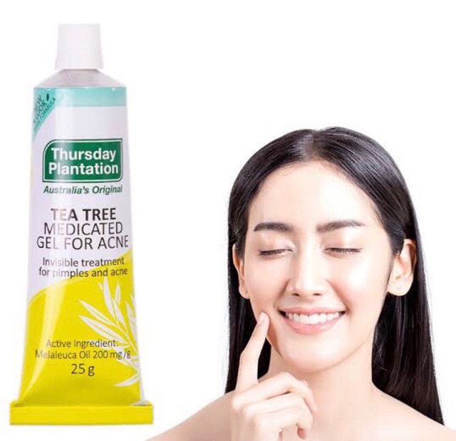 Gel giảm mụn tràm trà  Thursday Plantation Tea Tree Medicated Gel For Acne