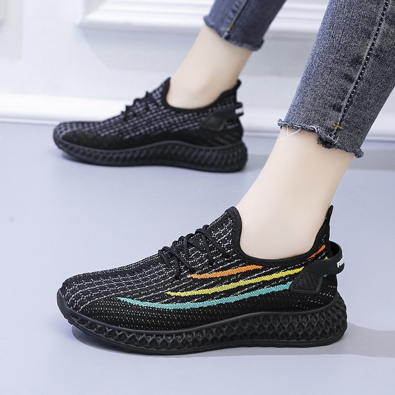 Giày sneaker IELGY phối lưới thoáng khí thoải mái thời trang dành cho nữ