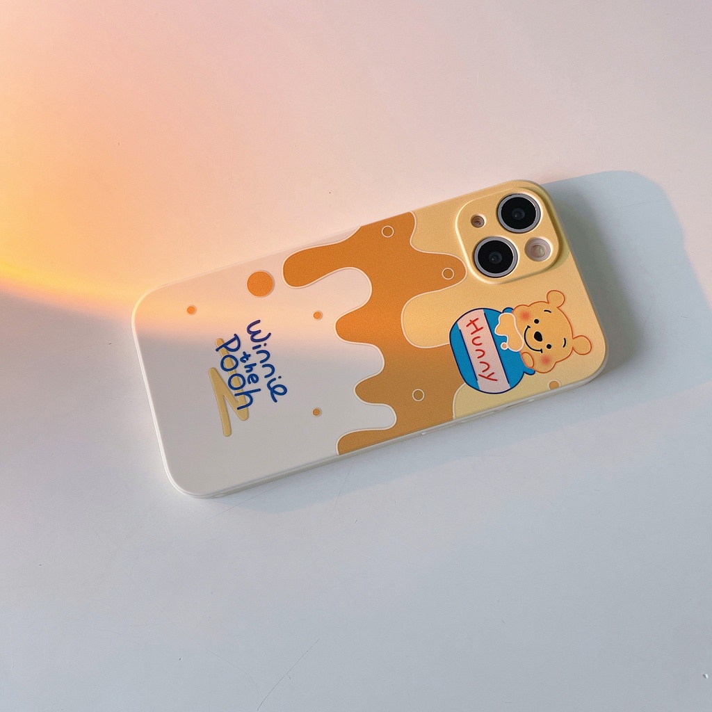 Ốp Điện Thoại In Hình Gấu Pooh Dễ Thương Cho iPhone13Pro iP12Pro XS iPhone11 13mini 13Promax 11 12 13 7p