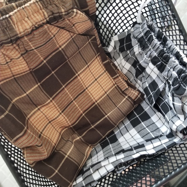 Quần baggy caro ống suông 3 màu szie M , L 45kg - 75kg DTL | BigBuy360 - bigbuy360.vn