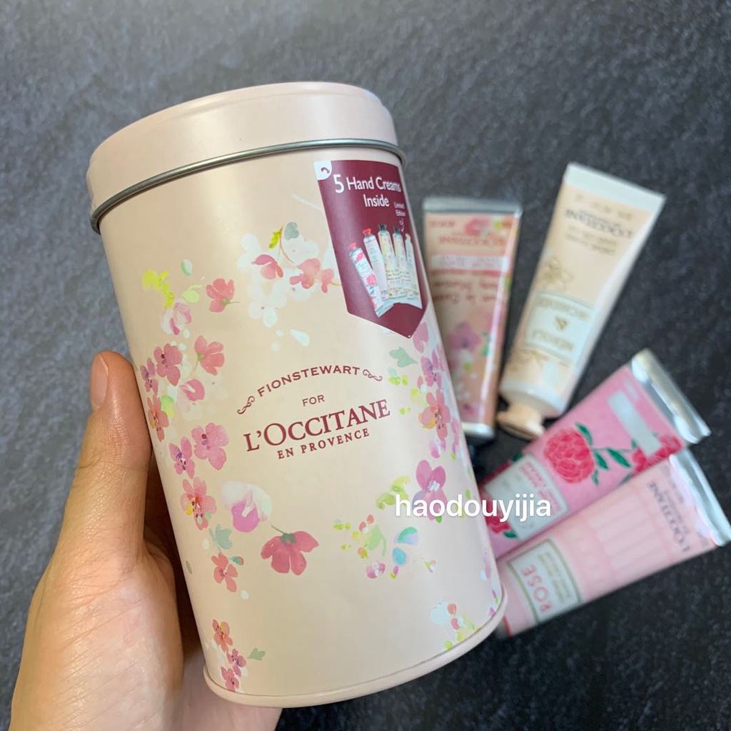 L'OCCITANE  Set 5 Tuýp Kem Dưỡng Da Tay Phiên Bản Giới Hạn