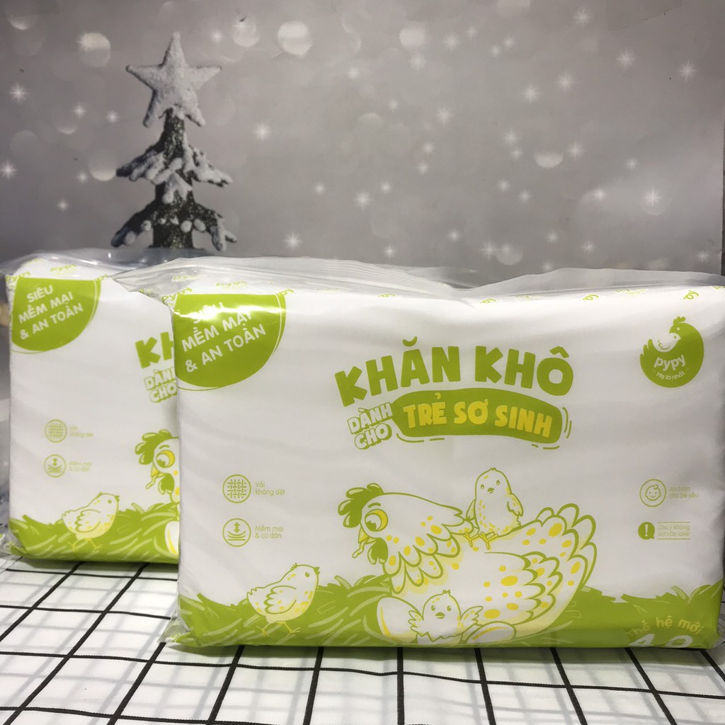 KHĂN GIẤY KHÔ PYPY 400GR CHO MẸ VÀ BÉ