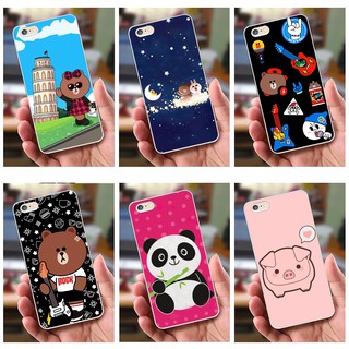 Ốp lưng iPhone 6 Plus / 6S Plus (dẻo viền trắng trong) - Hình Gấu Brown, Gấu Trúc , Heo Con