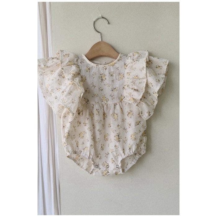 Bộ Áo Liền Quần In Hoa Dễ Thương Thời Trang Mùa Hè Cho Bé Gái Toàn Bộ