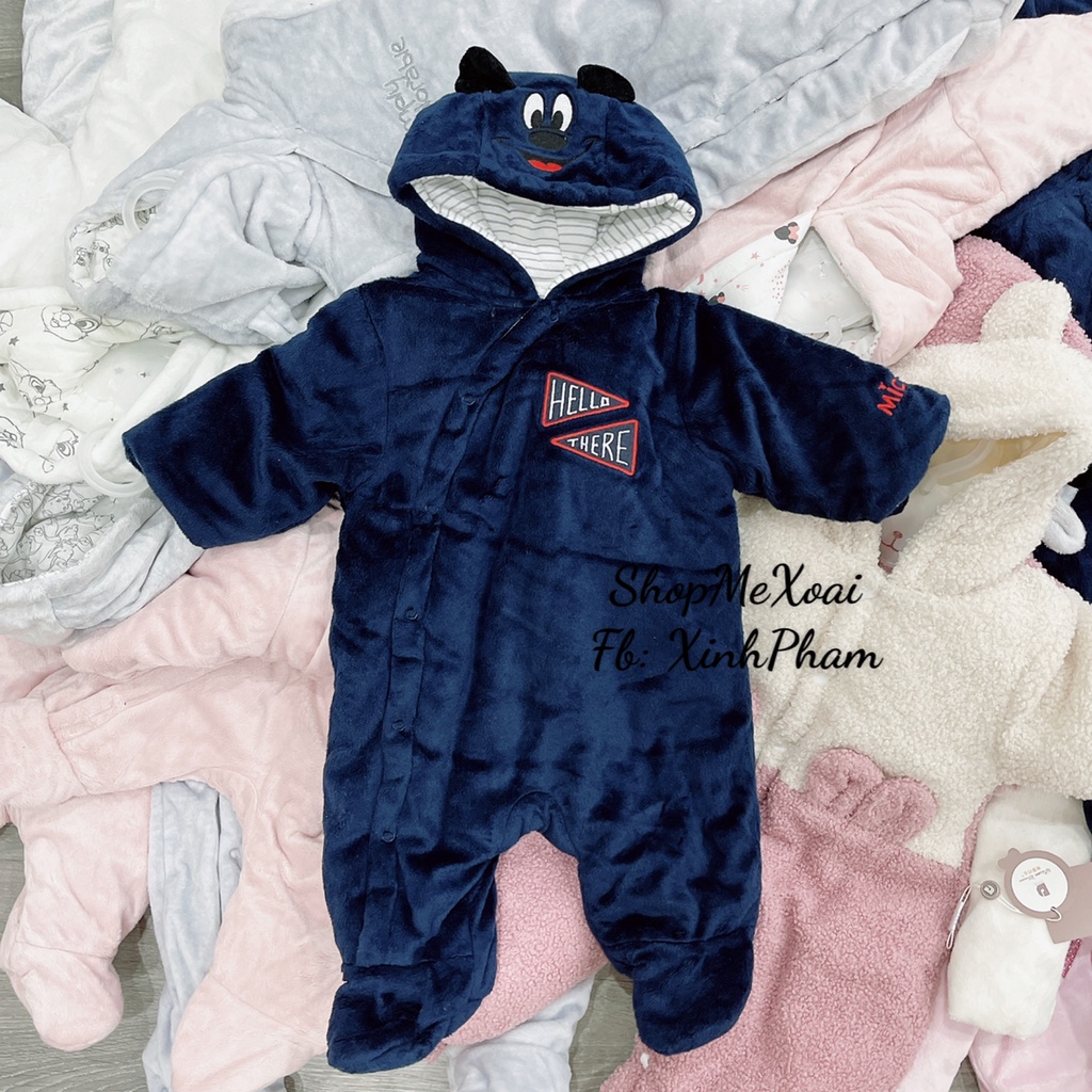 [Size 0-3M] BỘ Ủ NHUNG SIÊU DÀY NỈ NHUNG CHO BÉ