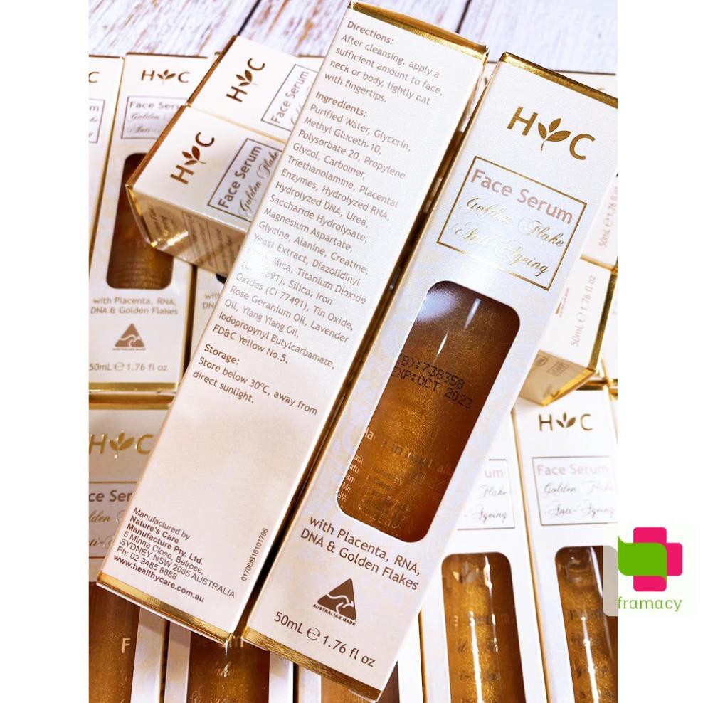 Serum Healthy Care Anti Ageing Gold Flake Face, Úc (50ml) dưỡng da chống lão hóa cho người từ 25 tuổi trở lên | BigBuy360 - bigbuy360.vn