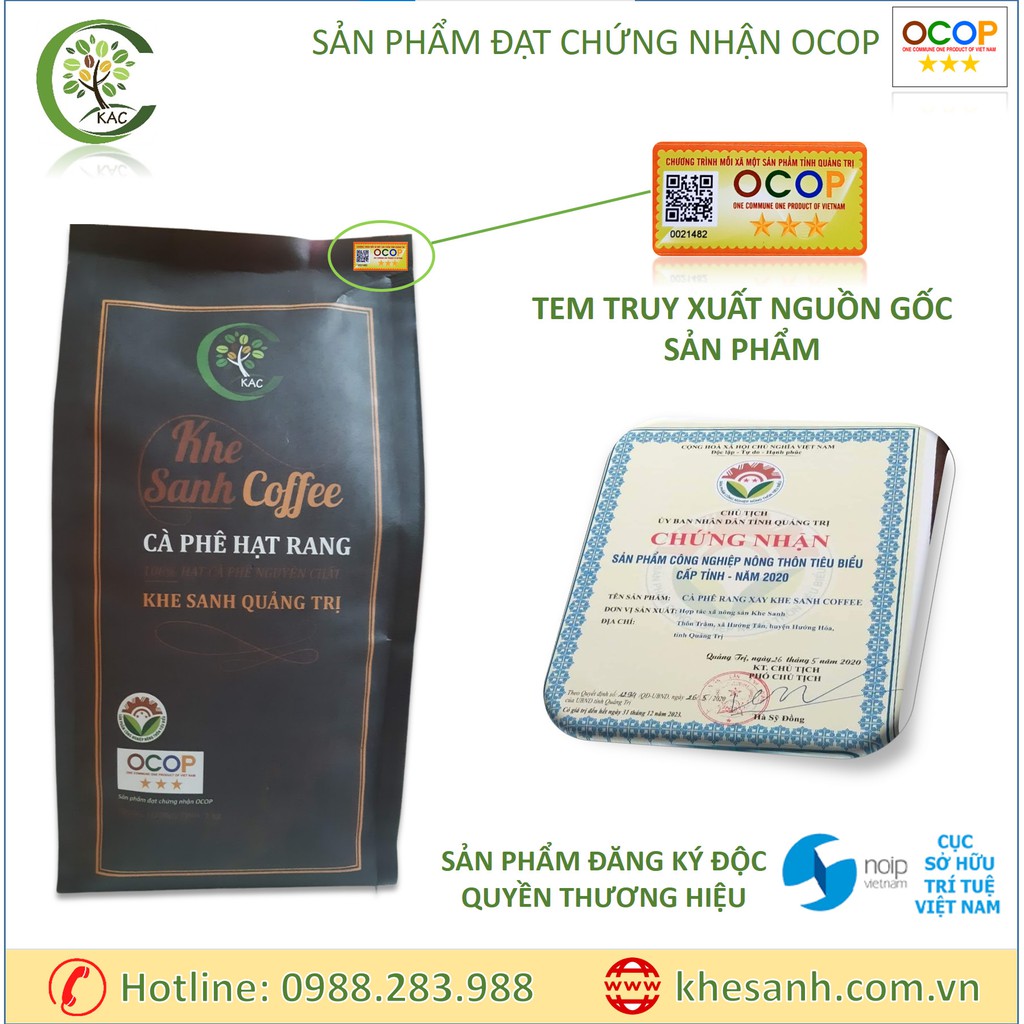 1KG Cà phê rang xay nguyên chất Khe Sanh (KAC) - Cà phê sạch 100% | BigBuy360 - bigbuy360.vn