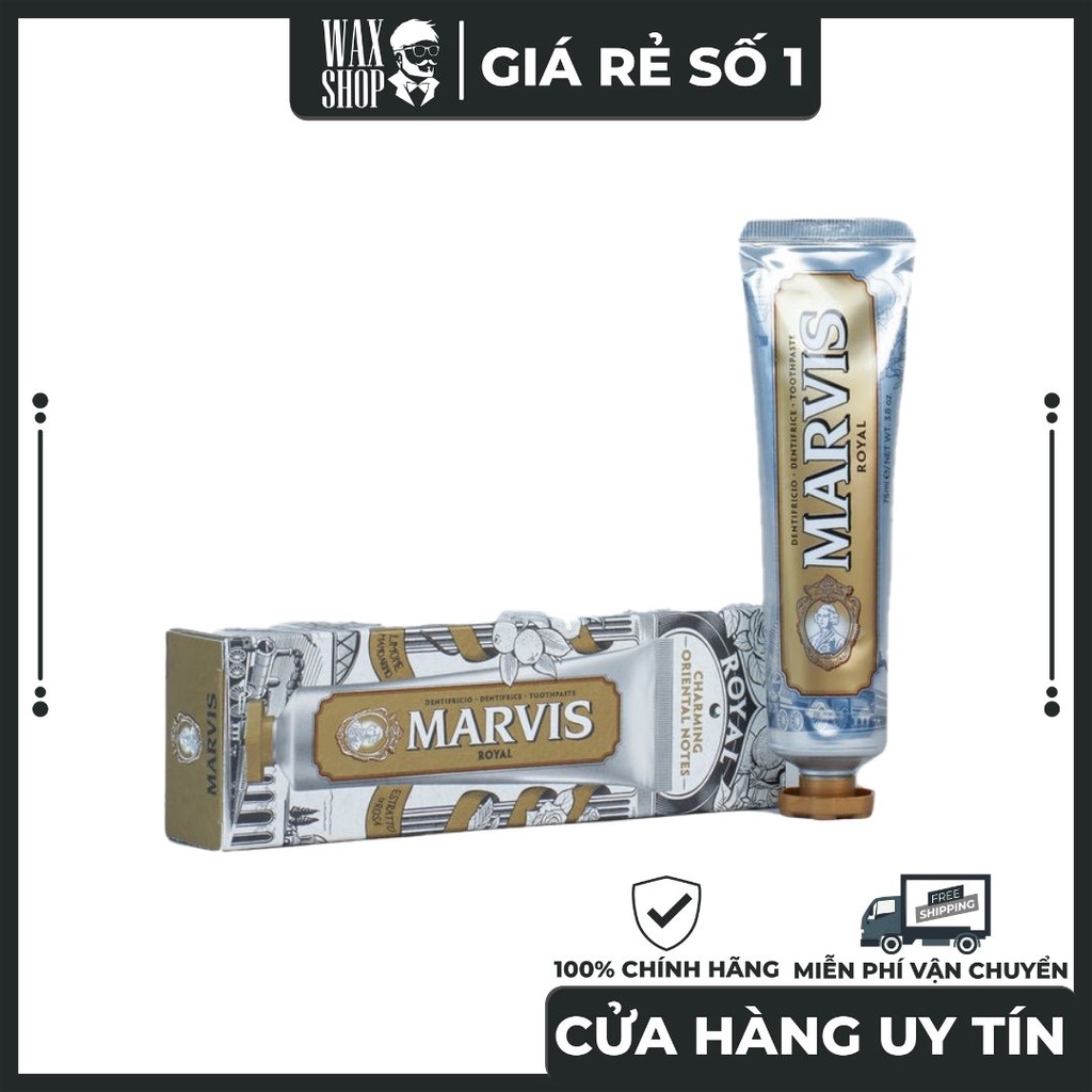 Kem Đánh Răng Marvis - Royal Phiên Bản Limited Edition (Italia)  [Nội Địa Ý]   Giúp Làm Trắng Răng, Đánh Bật Mảng Bá