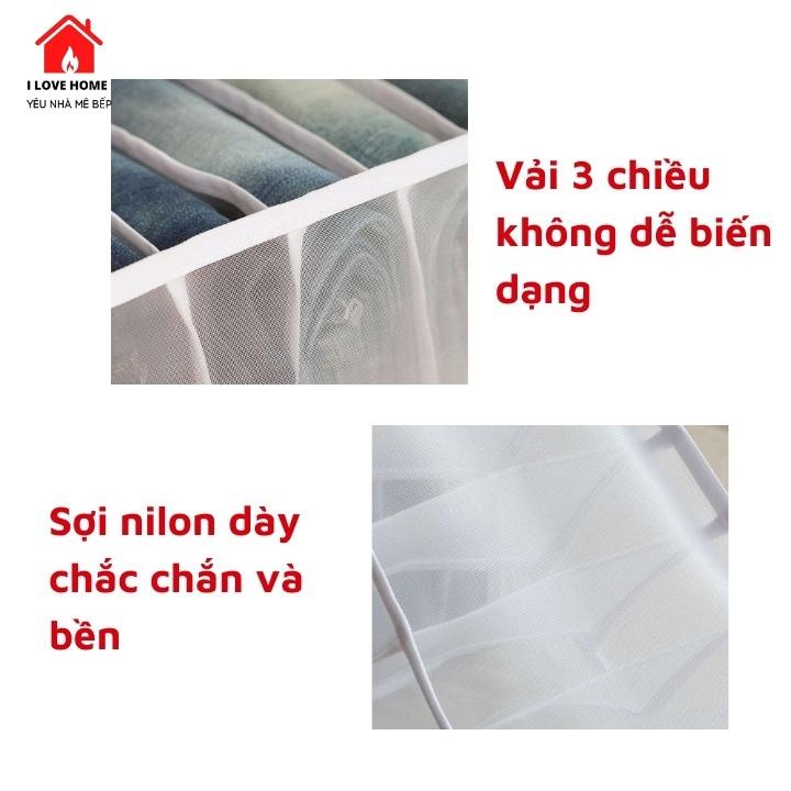 Túi vải đựng tủ quần áo size to 7 ngăn, túi chia ngăn đựng đồ lót, quần jean