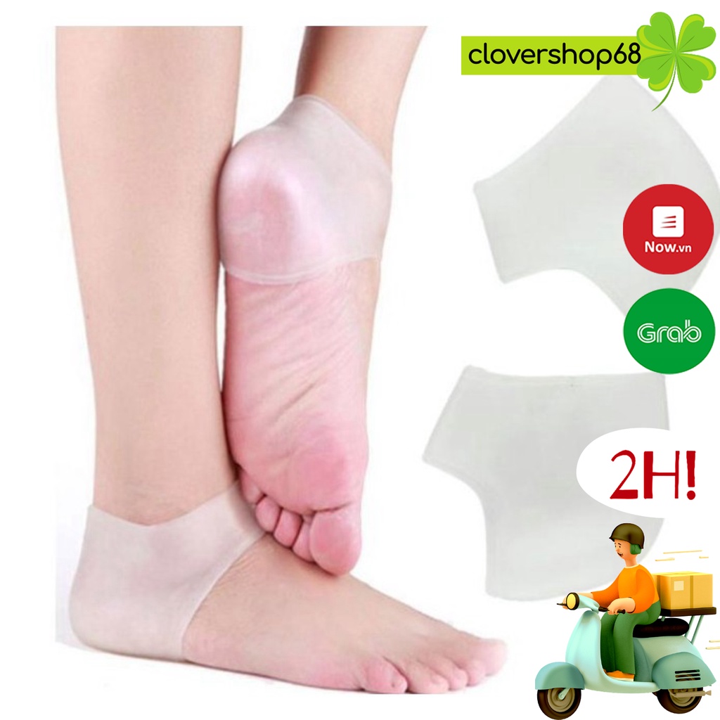 Bộ 2 Miếng Lót Silicon Bảo Vệ Gót Chân Khi Mang Giày  🍀 Clovershop68 🍀