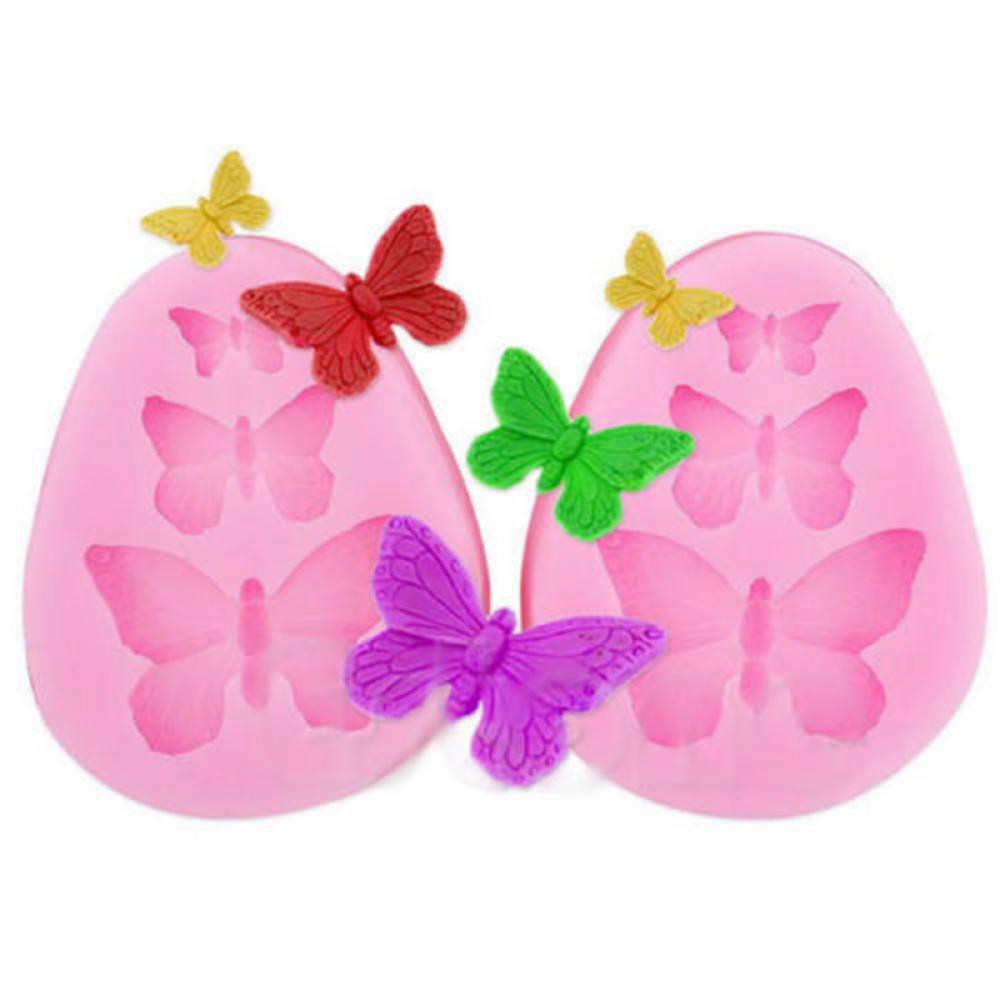 1pc Silicone Lace Fondant Sugar Craft Mould Butterfly Cake Decorating