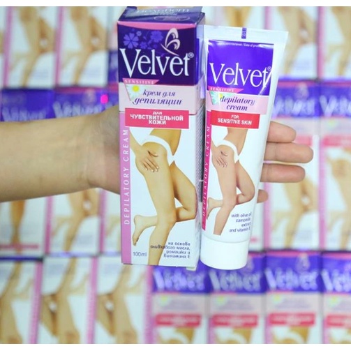 Kem Tẩy Lông Stella Velvet Depilatory Làm Mềm Da và Giảm Lông 100ml Nga