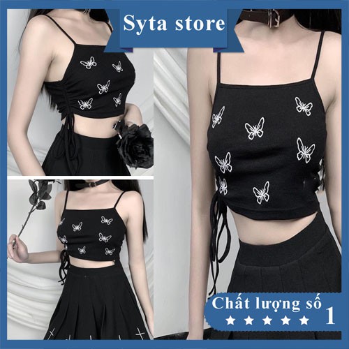 Áo Hai Dây 🦋🦋 Thun 2s croptop sexy 2 dây sợi bún body dáng ôm nữ SIÊU HOT 🌸KA11-SYTA🌸