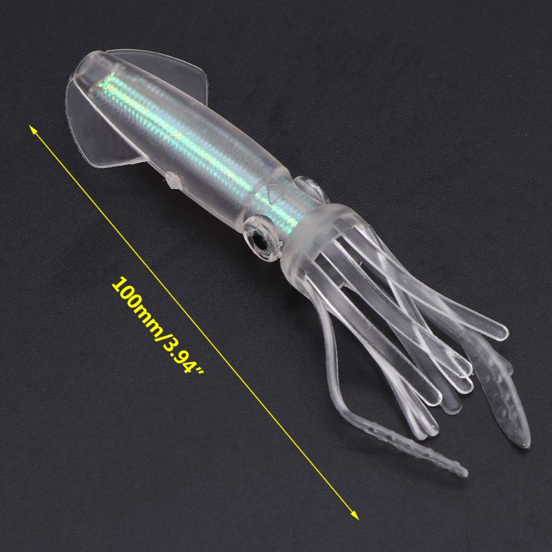 Mồi Câu Cá Nhân Tạo Mềm Phát Quang Nhiều Màu Sắc 10cm8g