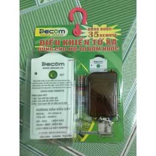 Ổ CẮM ĐIỀU KHIỂN TỪ XA 3500W CHO MOTOR MÁY BƠM NƯỚC 50M *NEW*