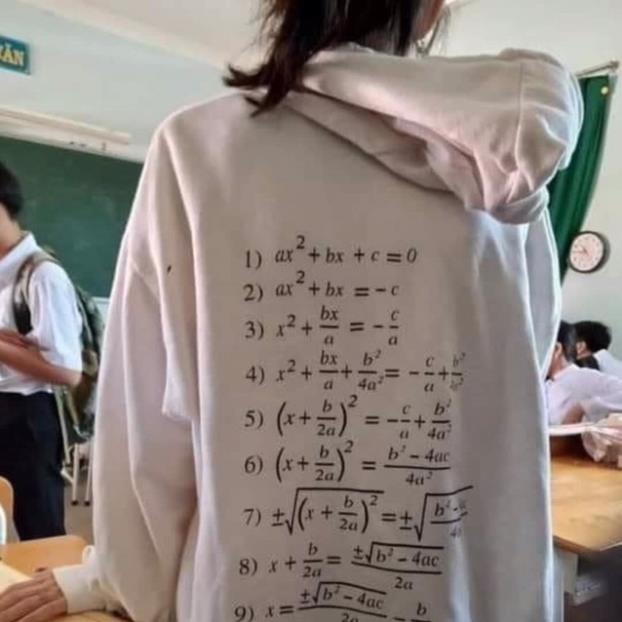 Áo hoodie công thức toán hít hót