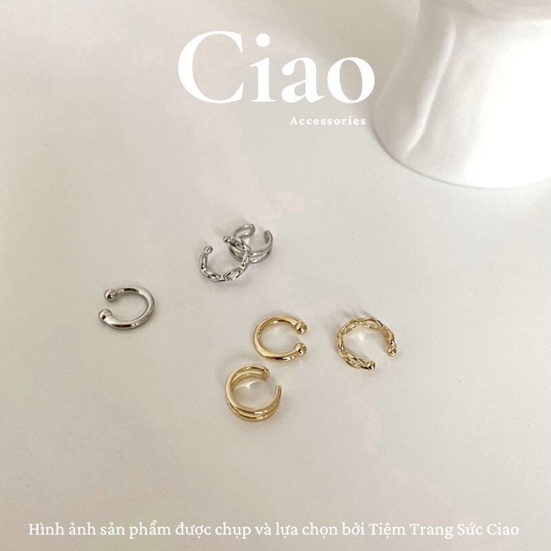 [BEST SELLER] Set 3 khuyên vành tai/ kẹp vành tai thiết kế trendy mã 16 Ciao accessories