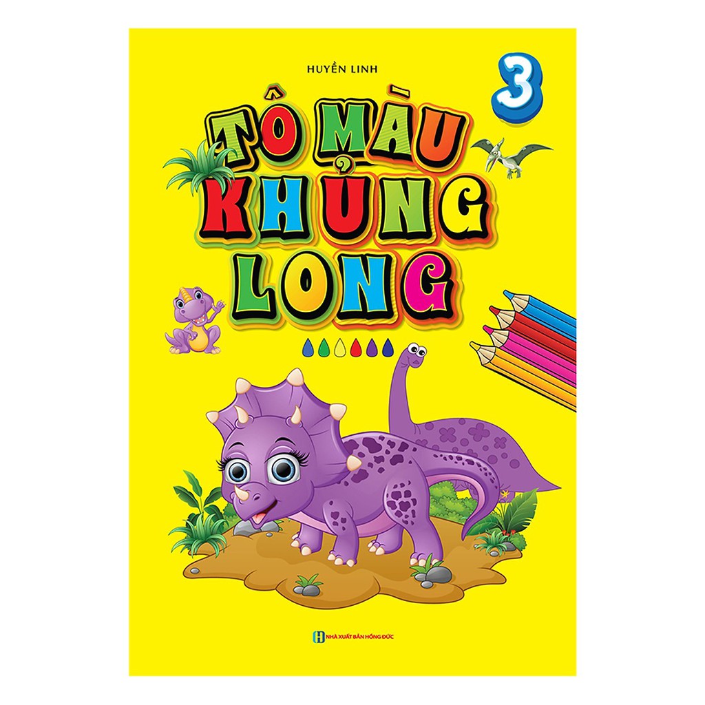 Sách - Tô Màu Khủng Long 3