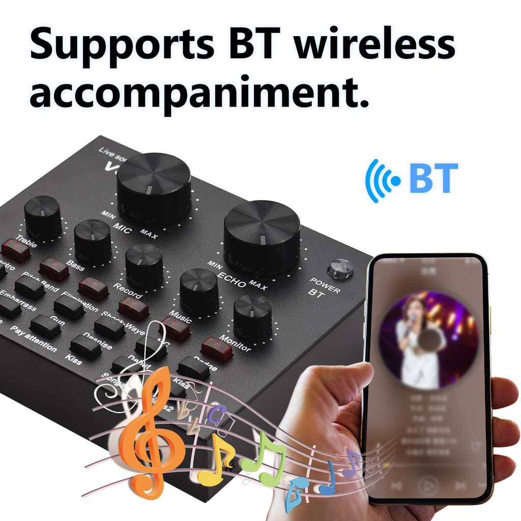 Bộ Thẻ Âm Thanh Trực Tiếp v8 Chuyên Dụng Cho Điện Thoại / Máy Tính