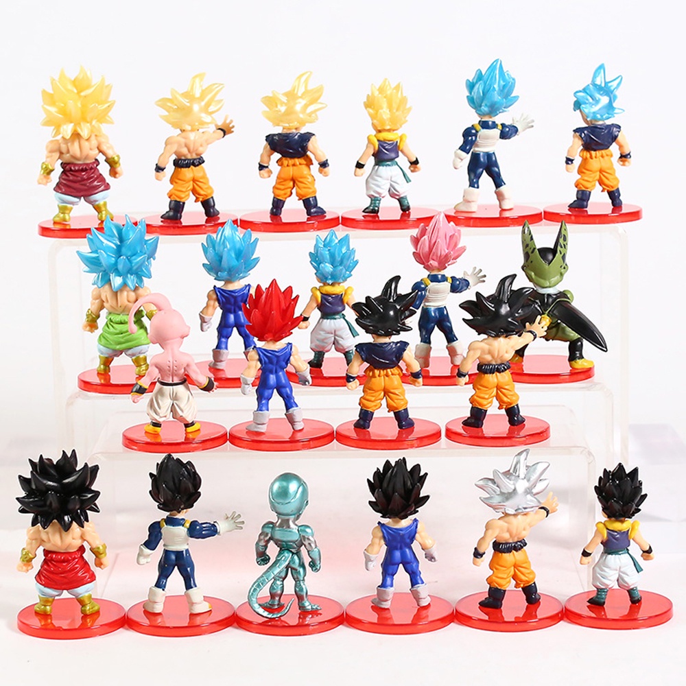 Set 16 Mô Hình Nhân Vật Son Goku Phim Dragon Ball Bằng Pvc