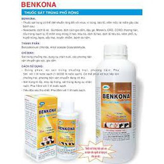 [HOT] Thuốc trị nấm, vi khuẩn Benkona 1l