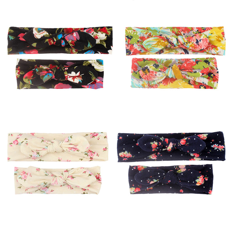 Set 2 băng đô hoa xinh xắn cho mẹ + bé