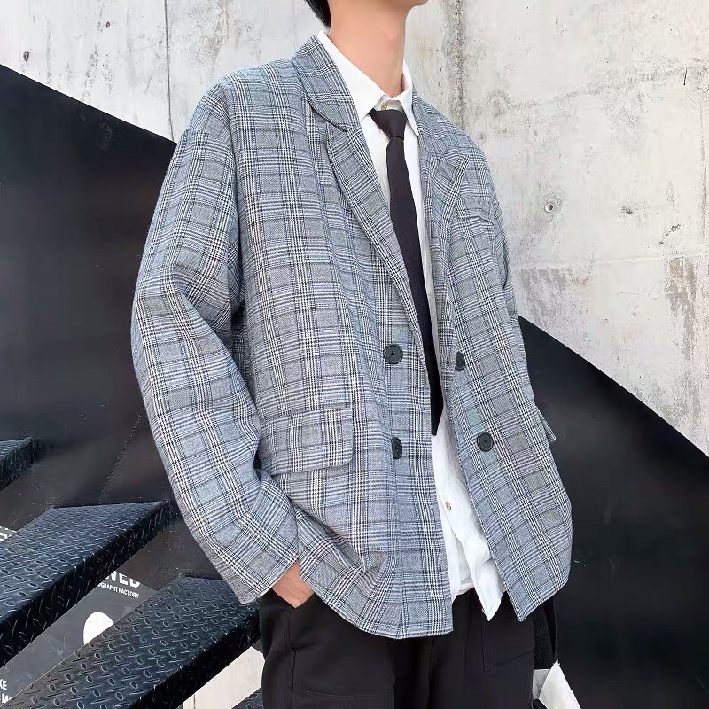 Áo blazer nam sọc caro | BigBuy360 - bigbuy360.vn