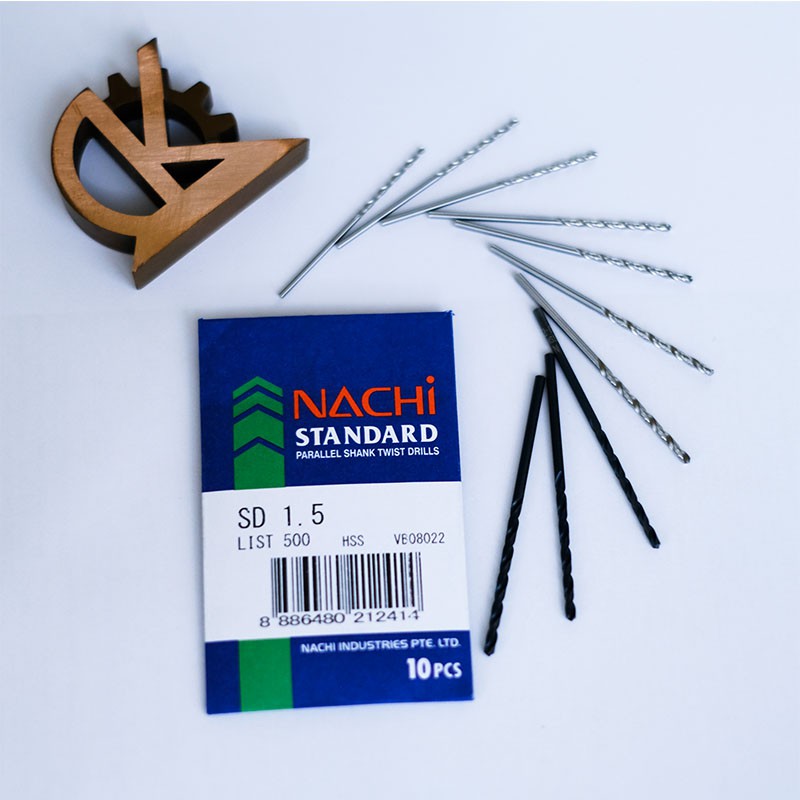 Mũi khoan thép gió Nachi L500 1.3-1.4-1.5-1.6-1.7-1.8-1.9-2.0-2.1-2.2