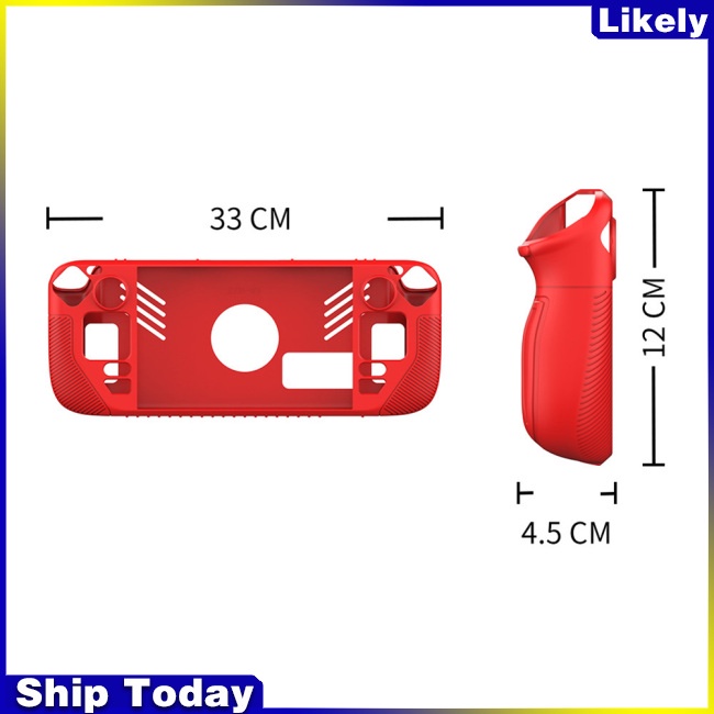 Vỏ bọc silicon bảo vệ chống bụi/trượt/sốc thích hợp máy chơi game cầm tay steam deck