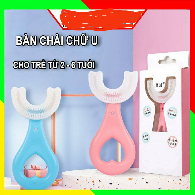 Bàn chải đánh răng cho bé chữ u chất liệu Silicon chịu được lực cắn, cho bé từ 2 tuổi - 6 tuổi# và 6 tuổi_12 tuổi#