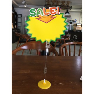 Kẹp lò xo quảng cáo, wobbler lò xo đế dán V010