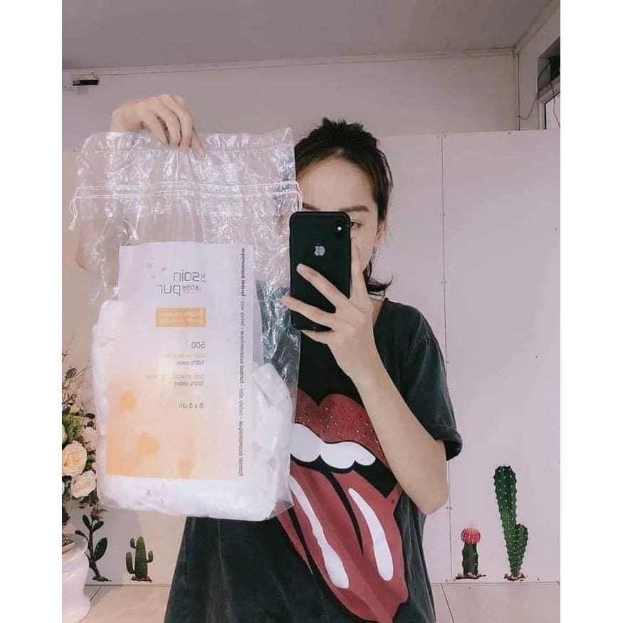 Hàng sẵn - Bông tẩy trang Pháp TETRA 600 miếng